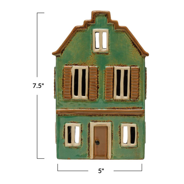 Stoneware Votive Candle House - Image 3